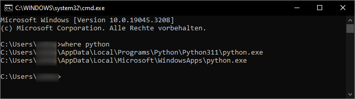 Check Python installation path