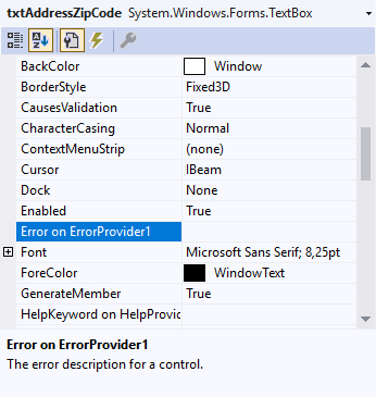 ErrorProvider - Leave value blank! ErrorProvider AppHelp
