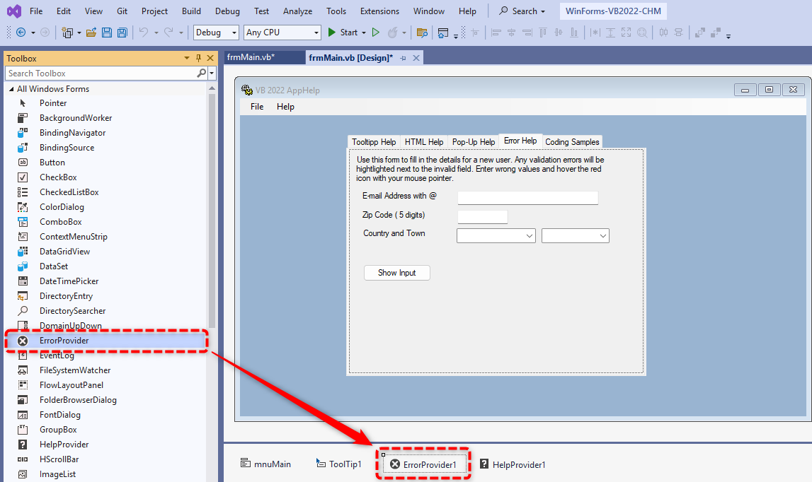 ErrorProvider AppHelp