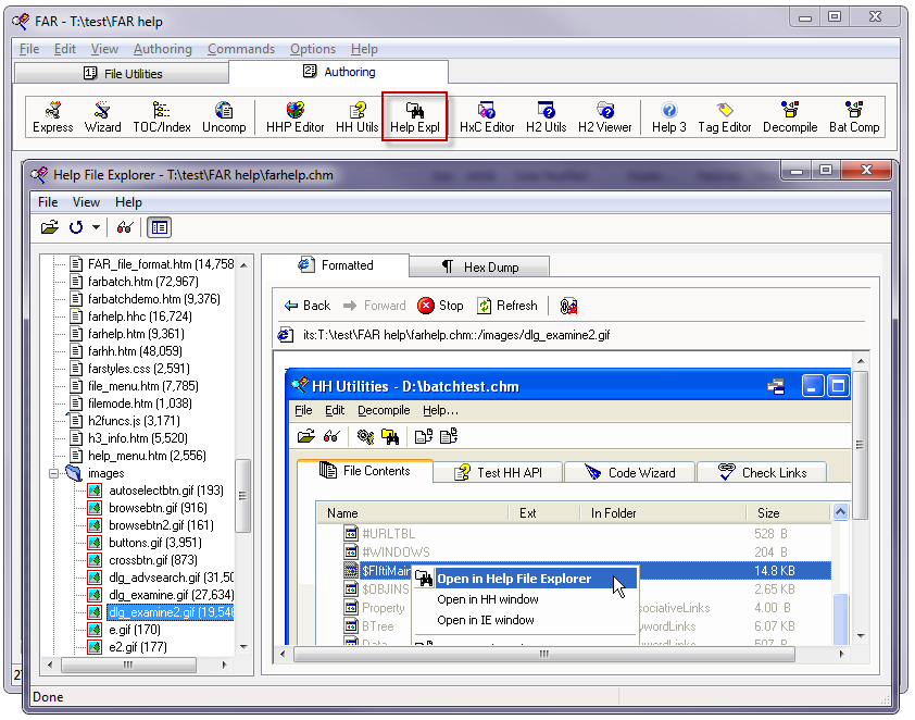 FAR HTML Help Explorer