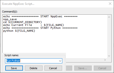 NppExec Script