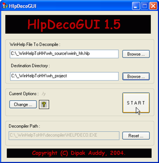 GUI WinHelp Decompiler